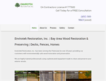 Tablet Screenshot of envirotekrestoration.com
